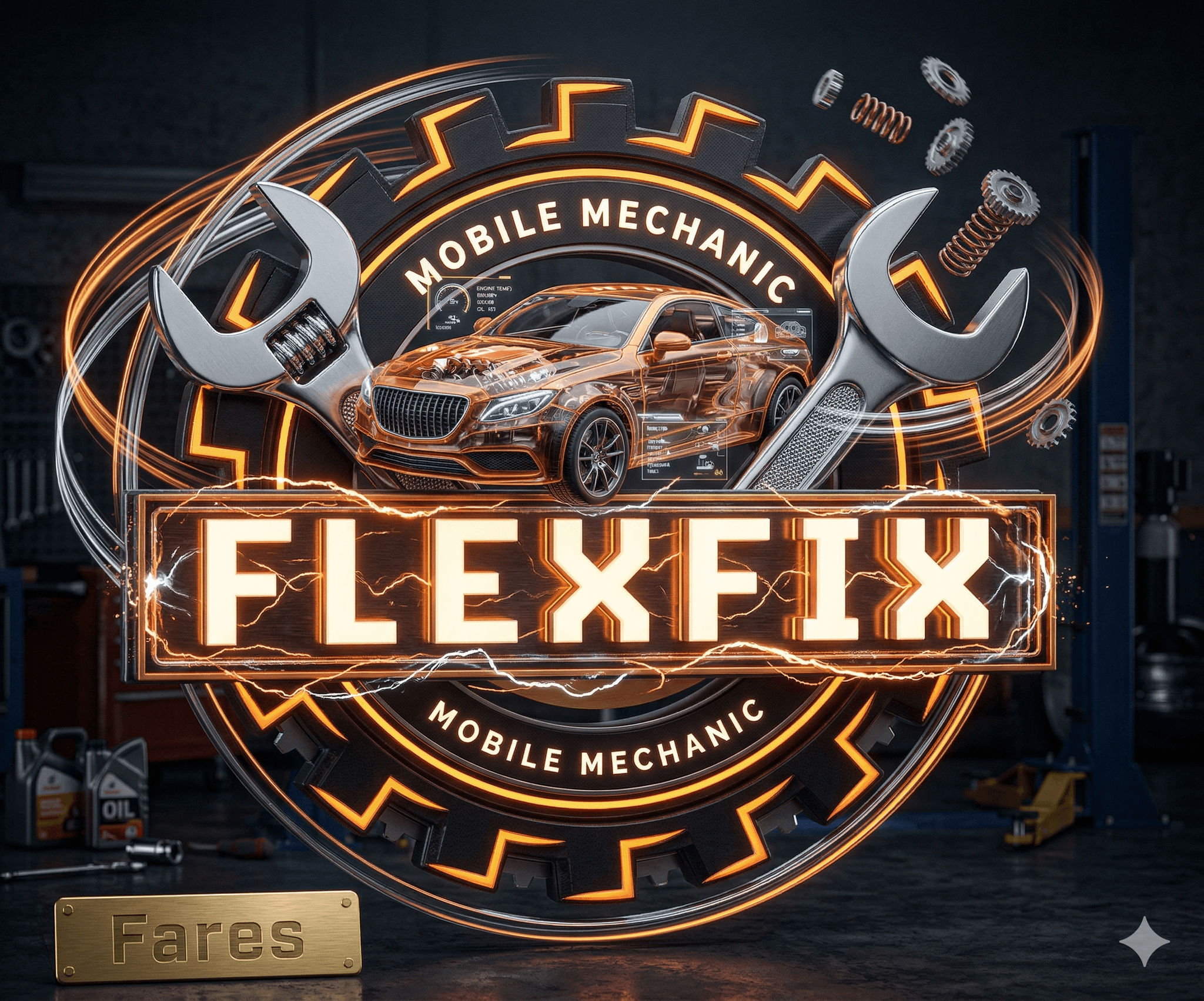FlexFix Mobile Mechanic — brand artwork